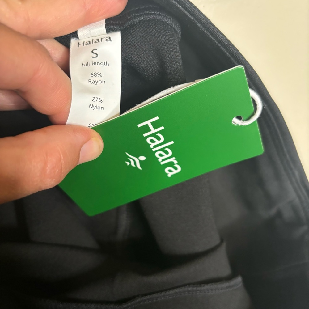 Halara Flex High Waisted Front Split Hem Work Pan… - image 8